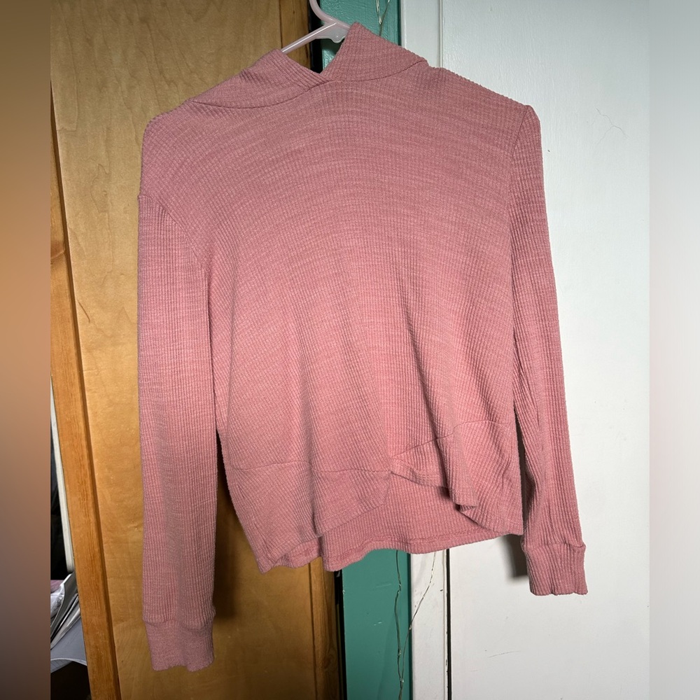 Pink old navy light weight hooded sweater size XL (14-16)